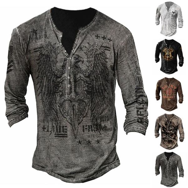 men's t-shirts retro chic printed half buttons mens autumn spring v neck vintage style long sleeve t-shirt sweatshirt, White;black
men's t-shirts retro chic printed half buttons mens autumn spring v neck vintage style long sleeve t-shirt sweatshirt, White;black