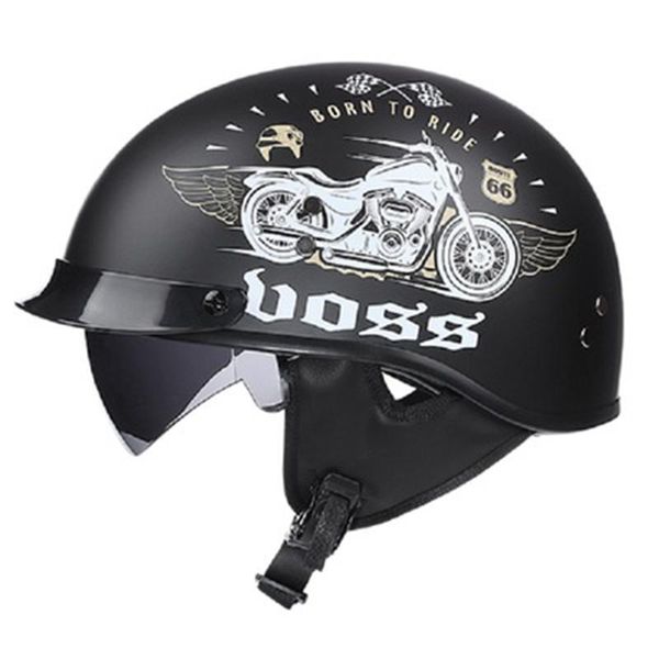vintage motorcycle helmet retro scooter half with built-in lens visor casco moto helm capacete para helmets
vintage motorcycle helmet retro scooter half with built-in lens visor casco moto helm capacete para helmets