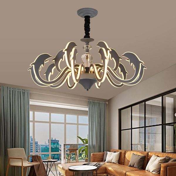 simple chandeliers creative dolphin living room lamp led bedroom decoration nordic lamps pendant
simple chandeliers creative dolphin living room lamp led bedroom decoration nordic lamps pendant