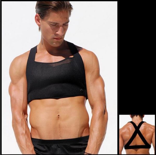 mens mesh waistcoat, half cut vest, transparent back strap stage show bar bottom, White;black
mens mesh waistcoat, half cut vest, transparent back strap stage show bar bottom, White;black
