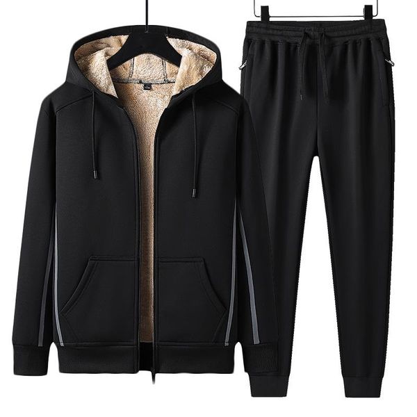 running sets 2021 sport suit men 2 pieces/set winter sportsuit thermal hoodies fleece tracksuit windproof gym boys sportswear, Black;blue
running sets 2021 sport suit men 2 pieces/set winter sportsuit thermal hoodies fleece tracksuit windproof gym boys sportswear, Black;blue