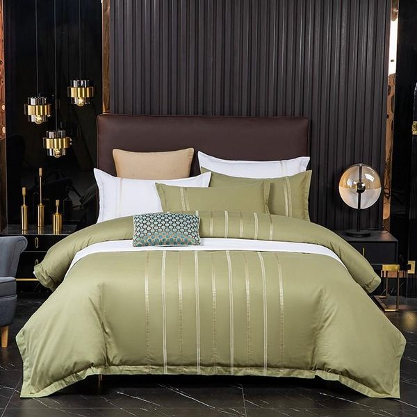 bedding sets simple modern design 100%cotton set white vertical stripes embroidery duvet cover 4pcs soft comfor bed sheet pillowcases
bedding sets simple modern design 100%cotton set white vertical stripes embroidery duvet cover 4pcs soft comfor bed sheet pillowcases