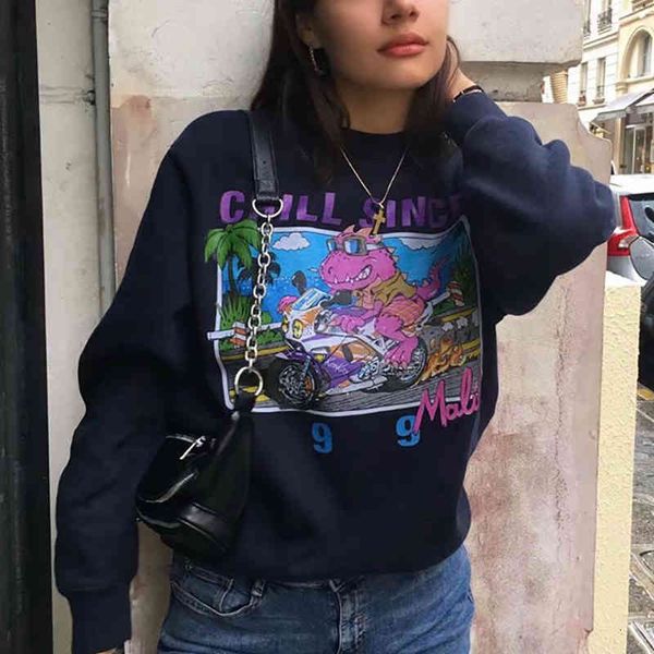 women's hoodies & sweatshirts vintage girls cotton fleece 2021 spring-autumn fashion ladies cartoon print pullover streetwear wome, Black
women's hoodies & sweatshirts vintage girls cotton fleece 2021 spring-autumn fashion ladies cartoon print pullover streetwear wome, Black