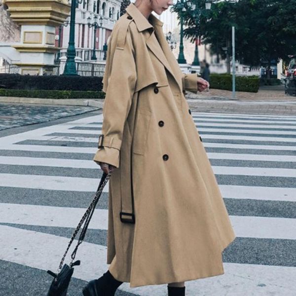 women's trench coats winter clothes women korean fashion mid-length khaki windbreaker loose jackets for ladies 2021 british style coat, Tan;black
women's trench coats winter clothes women korean fashion mid-length khaki windbreaker loose jackets for ladies 2021 british style coat, Tan;black