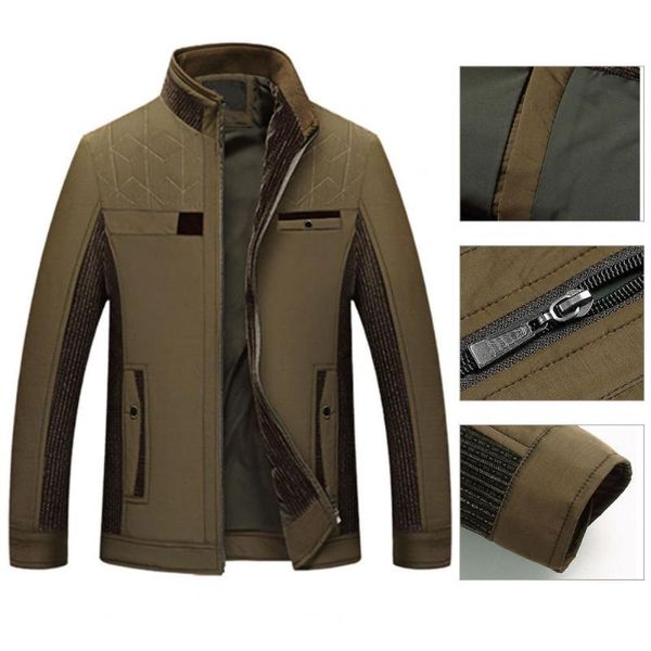men's jackets comfortable polyester open front middle-aged men coat for autumn winter, Black;brown
men's jackets comfortable polyester open front middle-aged men coat for autumn winter, Black;brown