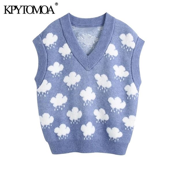 kpytomoa women fashion jacquard loose knitted vest sweater vintage v neck sleeveless female waistcoat chic 210819, Black;white
kpytomoa women fashion jacquard loose knitted vest sweater vintage v neck sleeveless female waistcoat chic 210819, Black;white