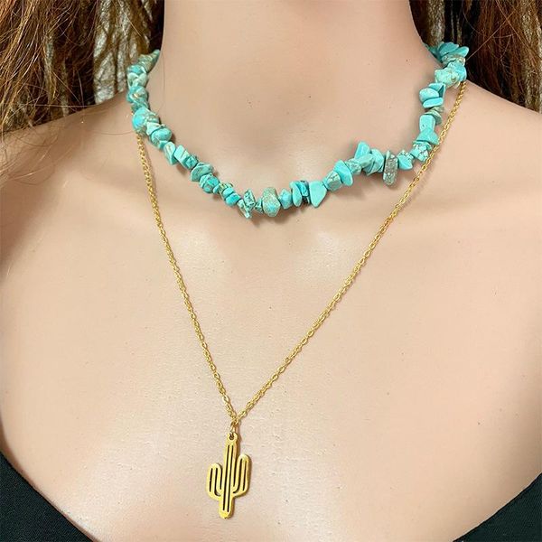 chains western cowboy cactus necklace ethnic wind cross feather pendant personalized fashion accessories, Silver
chains western cowboy cactus necklace ethnic wind cross feather pendant personalized fashion accessories, Silver