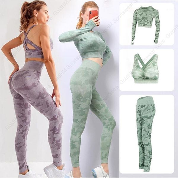 yoga outfit 3pc seamless camo set women fitness workout sport suit gym clothing skinny legging sports bra sportswear running pants
yoga outfit 3pc seamless camo set women fitness workout sport suit gym clothing skinny legging sports bra sportswear running pants