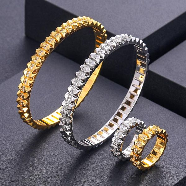 earrings & necklace accking luxury unique african bangle ring set jewelry sets for women wedding cubic zircon crystal cz dubai bridal, Silver
earrings & necklace accking luxury unique african bangle ring set jewelry sets for women wedding cubic zircon crystal cz dubai bridal, Silver