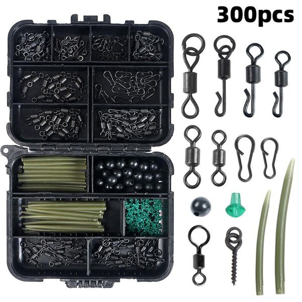 300pcs/box carp fishing tackle kit sleeves hook sbeads boilie bait screw rolling swivel snaps accessoriesl accessories
300pcs/box carp fishing tackle kit sleeves hook sbeads boilie bait screw rolling swivel snaps accessoriesl accessories
