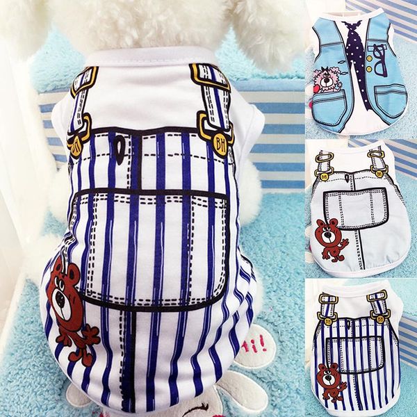 dog apparel 1pc vest summer pet clothes t-shirt puppy small fake straps coat cat cotton
dog apparel 1pc vest summer pet clothes t-shirt puppy small fake straps coat cat cotton