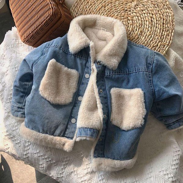 jackets baby girl denim winter fleece warm thick toddler kids clothes children jacket for girls outerwear coat, Blue;gray
jackets baby girl denim winter fleece warm thick toddler kids clothes children jacket for girls outerwear coat, Blue;gray