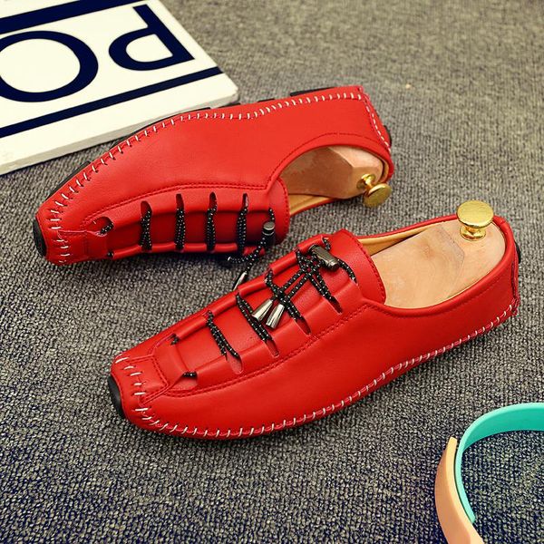 dress shoes men genuine leather formal business slip on office british style driving masculino size 37-44, Black
dress shoes men genuine leather formal business slip on office british style driving masculino size 37-44, Black