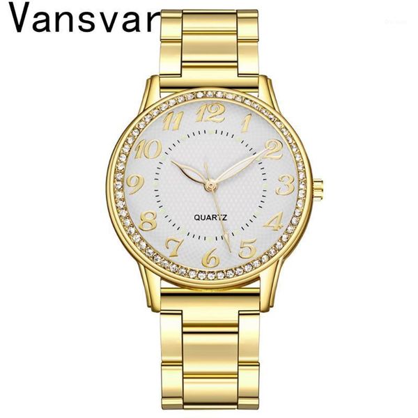 vansvar ladies quartz wrist watch bracelet set luxury watches stainless steel dial casual bracele wristwatches, Slivery;brown
vansvar ladies quartz wrist watch bracelet set luxury watches stainless steel dial casual bracele wristwatches, Slivery;brown