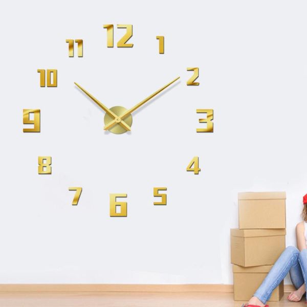 wall clocks decorative large clock acrylic metal number golden diy room decor for office ornament without ba
wall clocks decorative large clock acrylic metal number golden diy room decor for office ornament without ba