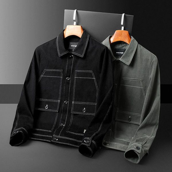 men's jackets 2021 spring lapel jacket korean slim fit fashion casual high quality, Black;brown
men's jackets 2021 spring lapel jacket korean slim fit fashion casual high quality, Black;brown
