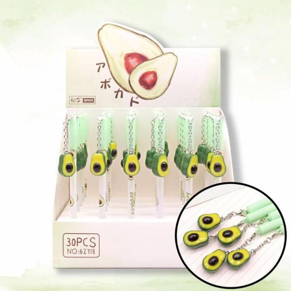pcs/lot creative avocado pendant gel pen cute 0.5mm black ink neutral pens school writing supplies promotional gift
pcs/lot creative avocado pendant gel pen cute 0.5mm black ink neutral pens school writing supplies promotional gift