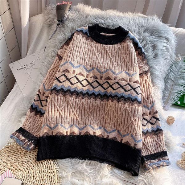 indie folk striped pullovers women's sweaters 2021 long sleeve knitting kobieta swetry fashion ropa mujer pullover, White;black
indie folk striped pullovers women's sweaters 2021 long sleeve knitting kobieta swetry fashion ropa mujer pullover, White;black