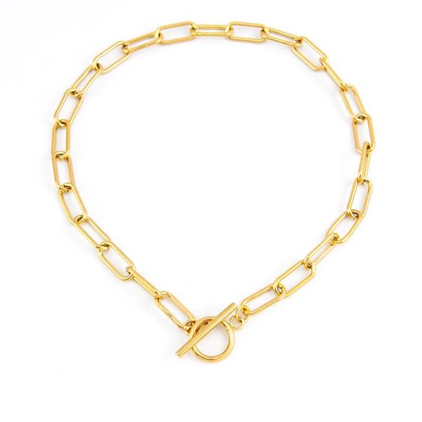 chains silver color/gold stainless steel lock padlock chain toggle necklace for women metal clasp choker collares collier
chains silver color/gold stainless steel lock padlock chain toggle necklace for women metal clasp choker collares collier