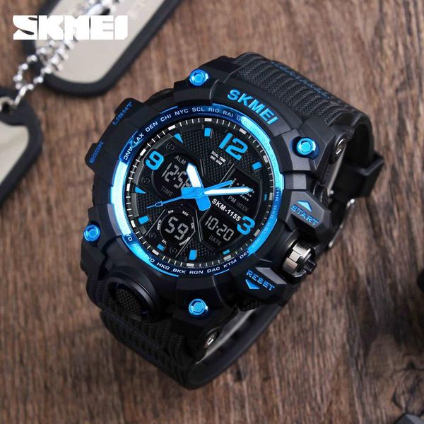 wristwatches 55mm brand sport watch dual display military digital analog quartz 5bar waterproof men's, Slivery;brown
wristwatches 55mm brand sport watch dual display military digital analog quartz 5bar waterproof men's, Slivery;brown