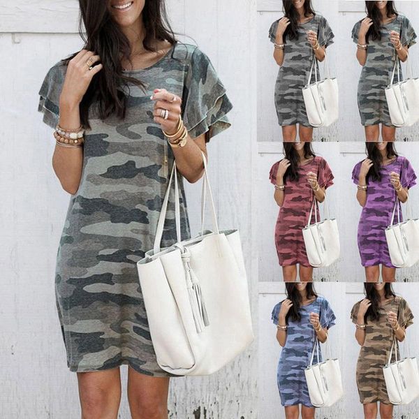 casual dresses camouflage skirt women's short dress 2021 summer lotus light cover t-shirt miniskirt, Black;gray
casual dresses camouflage skirt women's short dress 2021 summer lotus light cover t-shirt miniskirt, Black;gray