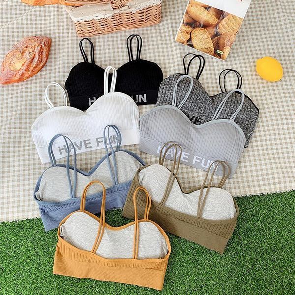 bustiers & corsets girls letter sling bra underwear seamless beauty back sports vest tube no steel ring women lingerie bandeau, Black;white
bustiers & corsets girls letter sling bra underwear seamless beauty back sports vest tube no steel ring women lingerie bandeau, Black;white