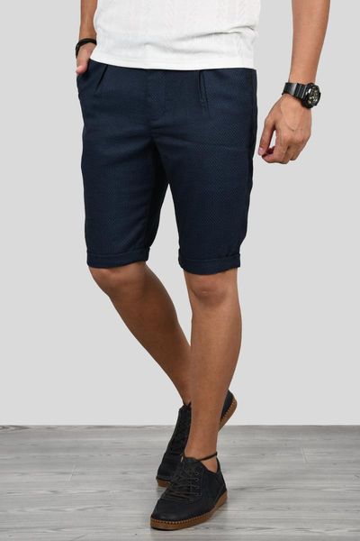 deepsea navy blue dot pattern trotting linen pants 1907141 men's shorts, White;black
deepsea navy blue dot pattern trotting linen pants 1907141 men's shorts, White;black