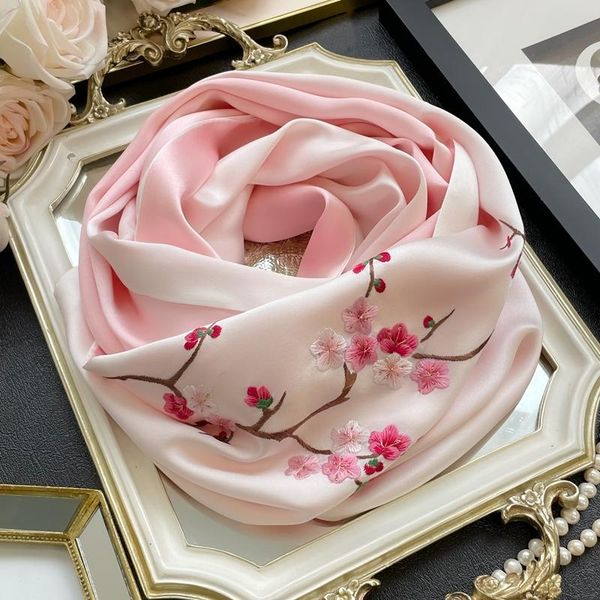 ethnic clothing plum-blossom chinese style high-grade silk embroidered scarf, Red
ethnic clothing plum-blossom chinese style high-grade silk embroidered scarf, Red