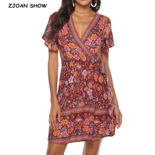 bohemia cotton flower print short sleeve boho wrap dress holiday beach woman bow tie waist summer dresses vestido 210429, Black;gray
bohemia cotton flower print short sleeve boho wrap dress holiday beach woman bow tie waist summer dresses vestido 210429, Black;gray