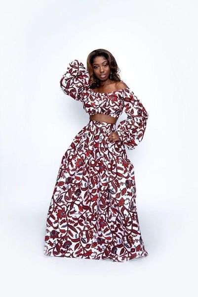 african style selling digital printing female one-line collar long-sleeved shirt split skirt two-piece suit for women two piece dress, White
african style selling digital printing female one-line collar long-sleeved shirt split skirt two-piece suit for women two piece dress, White