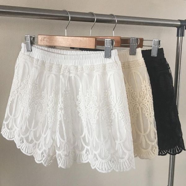 lace shorts women spring summer high waist embroidery short beige white black lady feminino k562 women's
lace shorts women spring summer high waist embroidery short beige white black lady feminino k562 women's