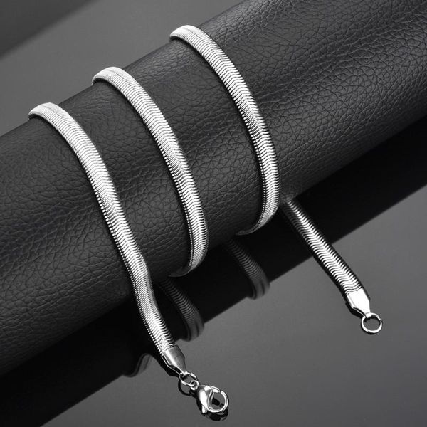 pendant necklaces trendy stainless steel snake blade chain necklace gold sliver color flat for woman man accessories jewelry gifts, Silver
pendant necklaces trendy stainless steel snake blade chain necklace gold sliver color flat for woman man accessories jewelry gifts, Silver