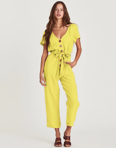 women's jumpsuits & rompers selling summer women fashion single breasted v-neck short sleeve casual overalls female trendy color cotton, Black;white
women's jumpsuits & rompers selling summer women fashion single breasted v-neck short sleeve casual overalls female trendy color cotton, Black;white