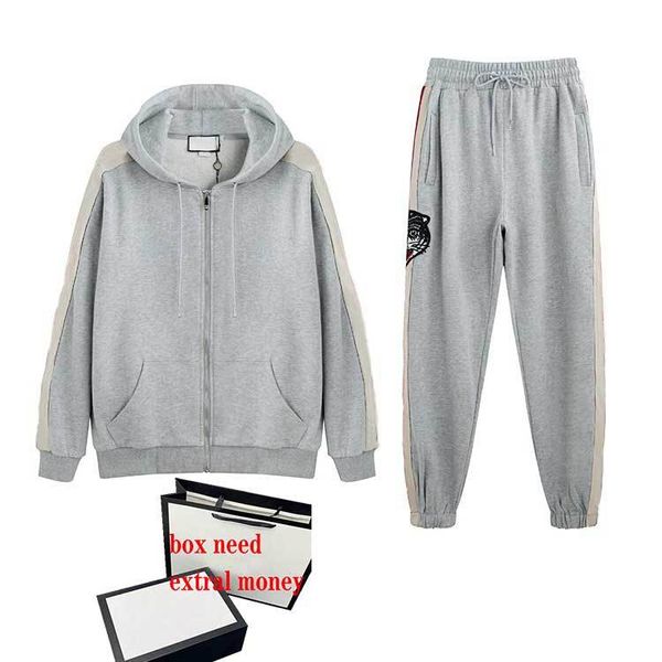 2023 men's tracksuit tracking suit classical ziper cardigan hoodie high street element pants casual women suits 3-style available size, Gray
2023 men's tracksuit tracking suit classical ziper cardigan hoodie high street element pants casual women suits 3-style available size, Gray