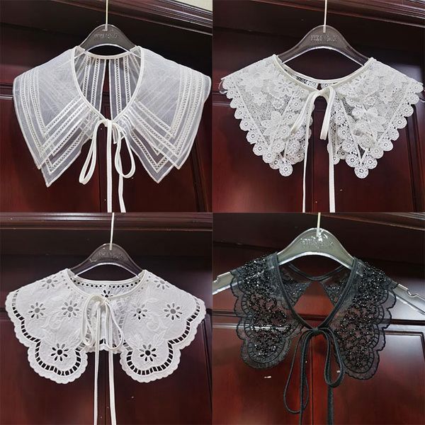 scarves embroidered collar flower tie bow fake clothing accessories decorative diy lace hollow neck, Blue;gray
scarves embroidered collar flower tie bow fake clothing accessories decorative diy lace hollow neck, Blue;gray