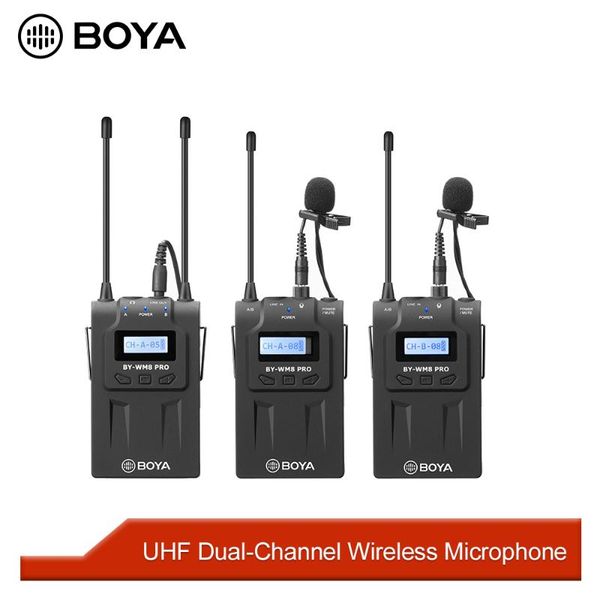 microphones boya by-wm8 pro uhf mic condenser wireless microphone audio video recorder receiver for dslr camera camcorder youtube vblog
microphones boya by-wm8 pro uhf mic condenser wireless microphone audio video recorder receiver for dslr camera camcorder youtube vblog