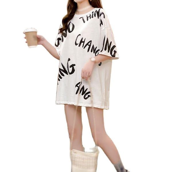 chic letter print t-shirt harajuku tee o neck all-match streetwear summer women's short-sleeved loose feminina, White
chic letter print t-shirt harajuku tee o neck all-match streetwear summer women's short-sleeved loose feminina, White