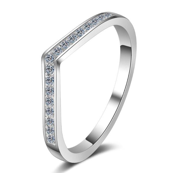 sterling silver moissanite diamond 0.13ct simple v-shape half eternity engagement ring for women jewelry gifts cluster rings, Golden;silver
sterling silver moissanite diamond 0.13ct simple v-shape half eternity engagement ring for women jewelry gifts cluster rings, Golden;silver