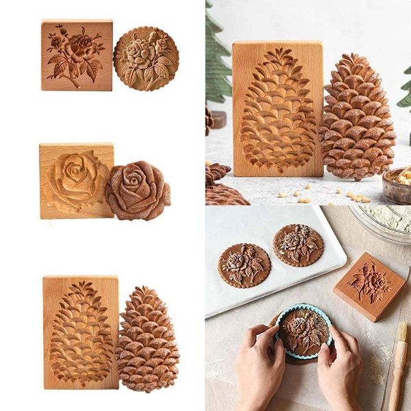 baking moulds 1pcs 3d wooden gingerbread mold christmas gifts chocolate pine cones rose cookie mould diy biscuits stencil crafts tools
baking moulds 1pcs 3d wooden gingerbread mold christmas gifts chocolate pine cones rose cookie mould diy biscuits stencil crafts tools