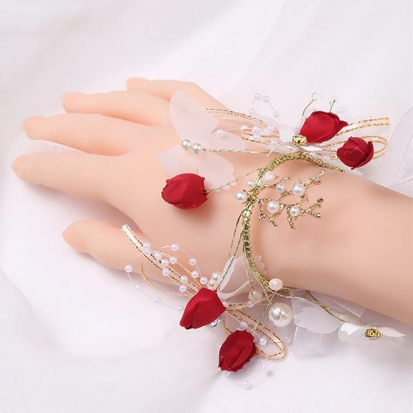 charm bracelets bridesmaid bride wrist corsage bowknot pearl rose flower bracelet wedding party family garden decoration gift box accessorie, Golden;silver
charm bracelets bridesmaid bride wrist corsage bowknot pearl rose flower bracelet wedding party family garden decoration gift box accessorie, Golden;silver