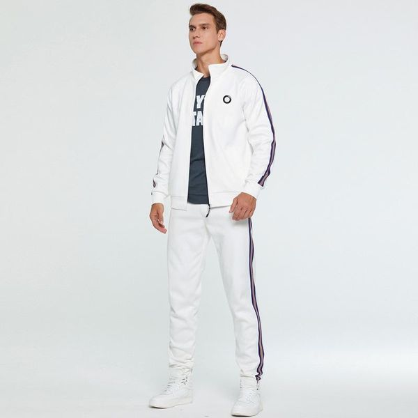 men's tracksuits 2 pieces autumn running tracksuit men sweatshirt cardigan white sports set gym clothes zip up training suit sport wear, Gray
men's tracksuits 2 pieces autumn running tracksuit men sweatshirt cardigan white sports set gym clothes zip up training suit sport wear, Gray