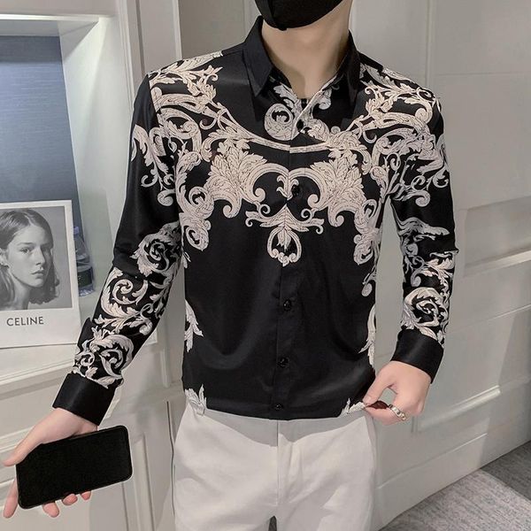 men's casual shirts floral chemise homme de luxe brand fashion square collar mens paisley asian size -5xl long sleeve male stage shirt, White;black
men's casual shirts floral chemise homme de luxe brand fashion square collar mens paisley asian size -5xl long sleeve male stage shirt, White;black