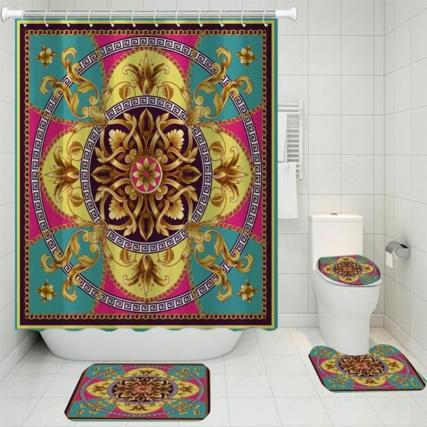 3/4 pieces golden flower shower curtains sets bohemian carpet christmas gift toilet mat 3d print eurporean pattern bathroom set
3/4 pieces golden flower shower curtains sets bohemian carpet christmas gift toilet mat 3d print eurporean pattern bathroom set
