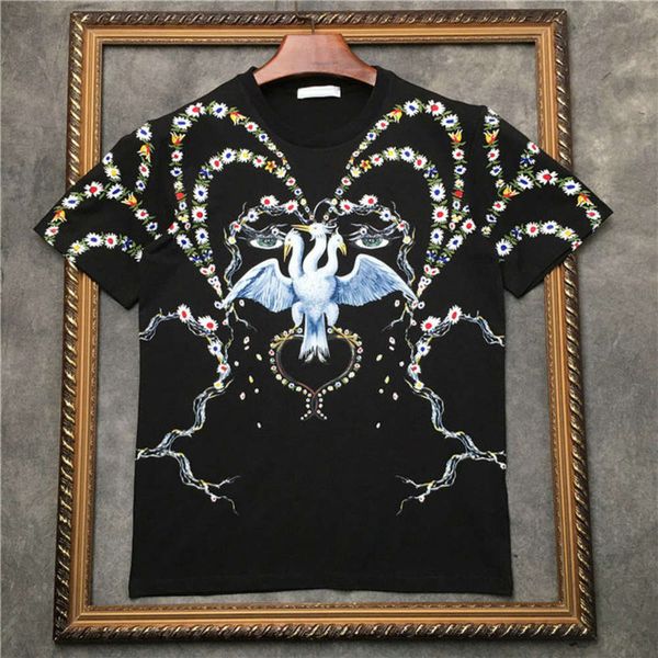 2020 new luxury clothing designer mens classic swan eyes flowers animal print t shirt cotton t shirt womens birds designer t shirt tee, White;black
2020 new luxury clothing designer mens classic swan eyes flowers animal print t shirt cotton t shirt womens birds designer t shirt tee, White;black