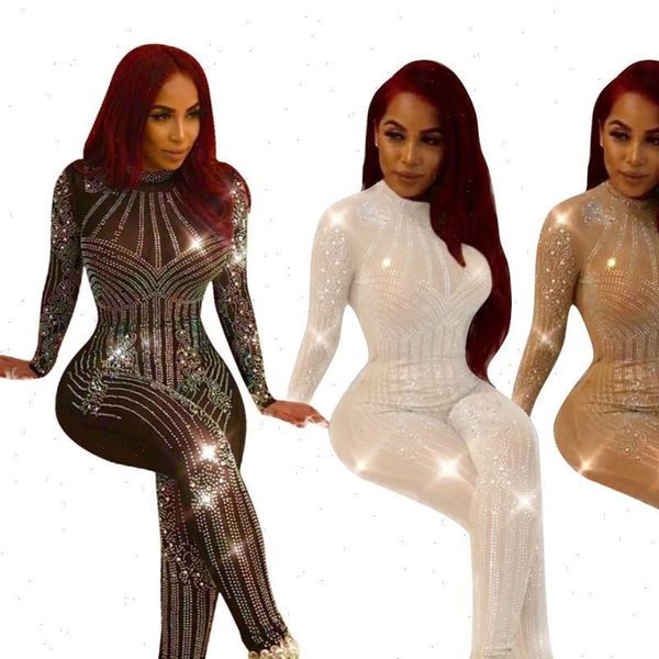 sheer mesh diamond women romper night party club bodycon casual sequins see through long sleeve rompers outfit overalls, Black;white
sheer mesh diamond women romper night party club bodycon casual sequins see through long sleeve rompers outfit overalls, Black;white