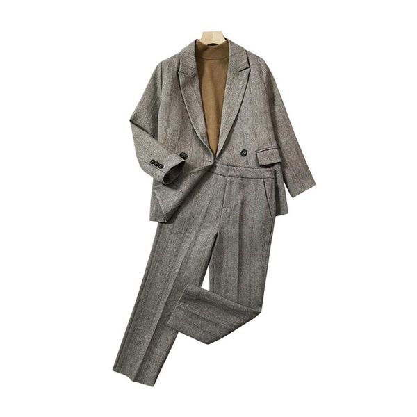 women's two piece pants women blazer and sets pieces double breasted jacket formal suit straight trousers 2021 spring autumn winter fem, White
women's two piece pants women blazer and sets pieces double breasted jacket formal suit straight trousers 2021 spring autumn winter fem, White
