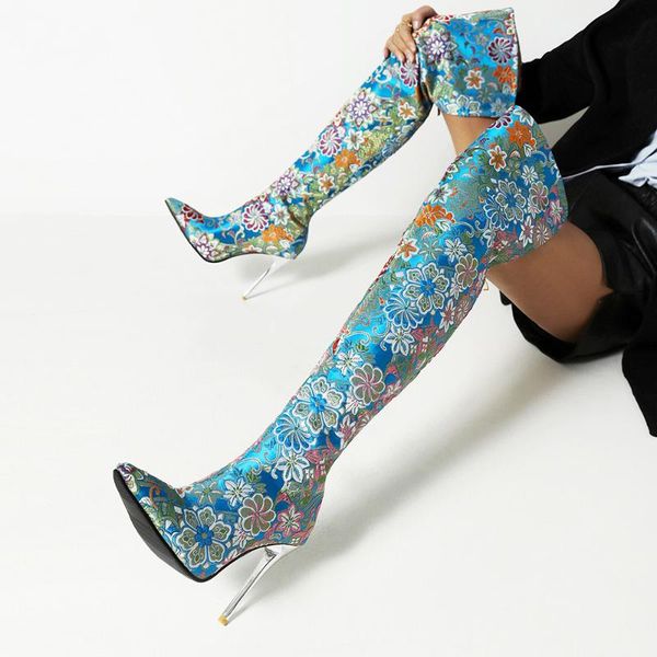 boots western embroidery style pointed toe over-the-knee women's ethnic patterned ultra-high crystal stiletto long, Black
boots western embroidery style pointed toe over-the-knee women's ethnic patterned ultra-high crystal stiletto long, Black