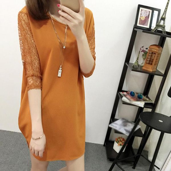 casual dresses fashion women out lace loose batwing sleeve o-neck dress, Black;gray
casual dresses fashion women out lace loose batwing sleeve o-neck dress, Black;gray