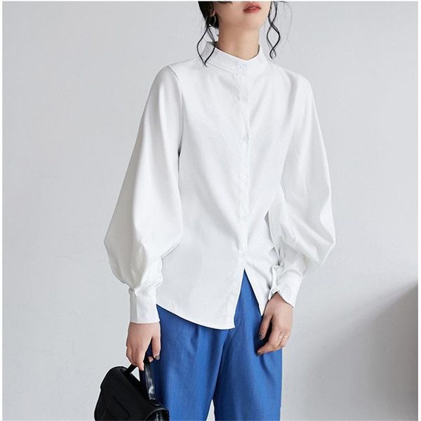 women's blouses & shirts alien kitty simple loose lantern sleeves stand 2021 autumn office ladies all-match sweet fresh solid casual pl, White
women's blouses & shirts alien kitty simple loose lantern sleeves stand 2021 autumn office ladies all-match sweet fresh solid casual pl, White