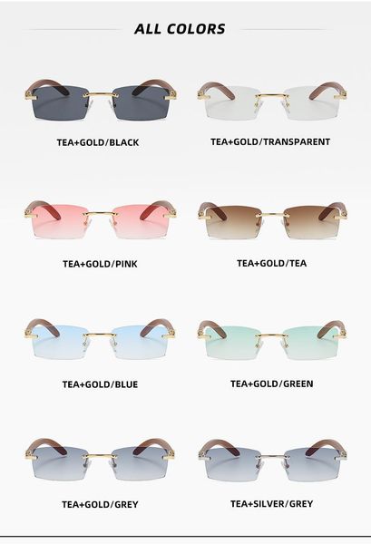 fashion sunglasses frames rillz 2021 simple men's ultra clear rimless accessories for men women, Black
fashion sunglasses frames rillz 2021 simple men's ultra clear rimless accessories for men women, Black